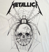 Metallica - Pushead Spider Web - White T-shirt